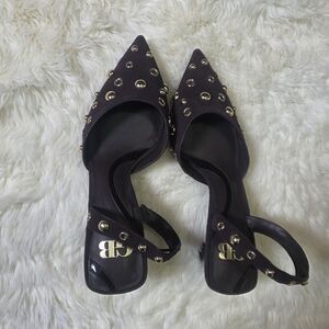 Gianni Bini Studded Kitten Heels (Espresso)